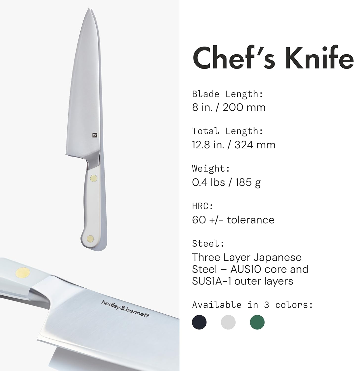 Chef’s Knife Set - Enoki White