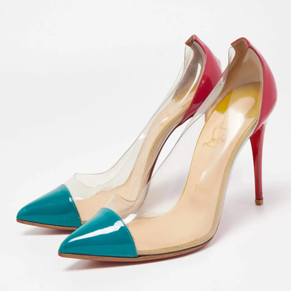 Patent and PVC Debout Pumps - Multicolor