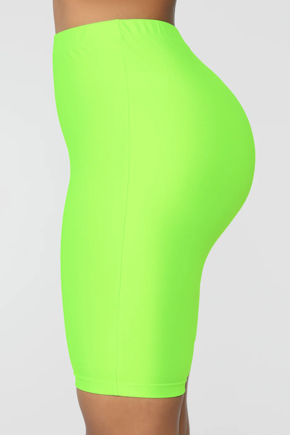 Curves For Days Biker Shorts - Neon Green