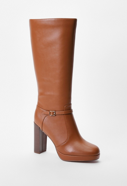 Arabella Heeled Boot - French Oak