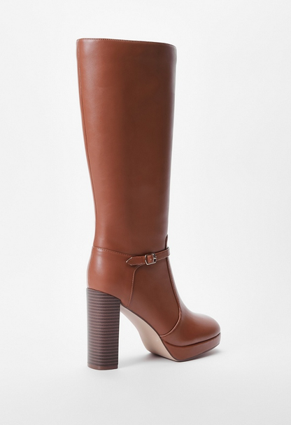 Arabella Heeled Boot - French Oak