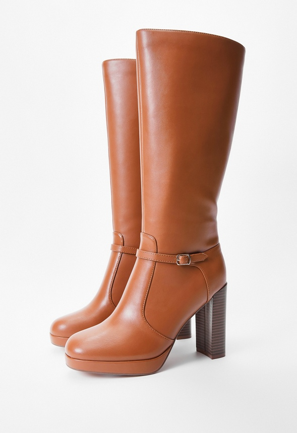 Arabella Heeled Boot - French Oak