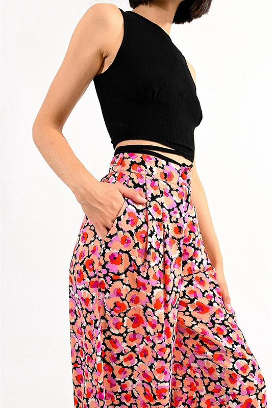 Floral Prints Pants - Pink