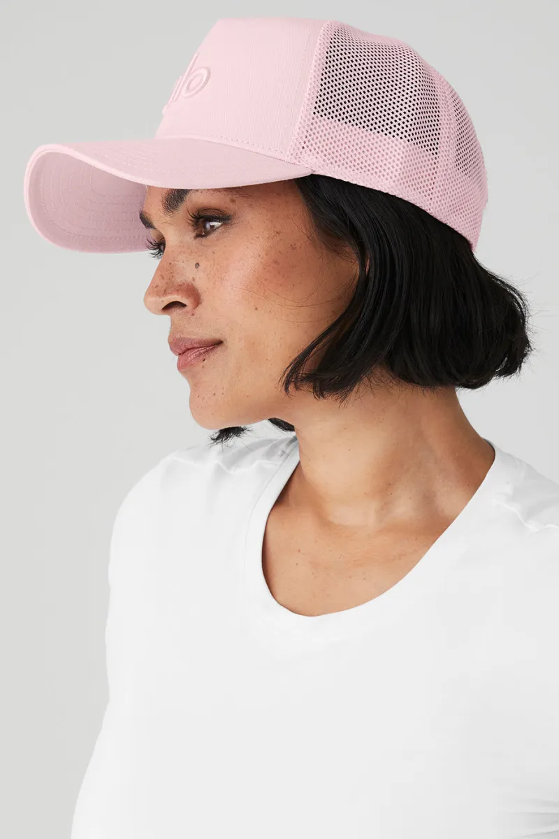 District Trucker Hat - Powder Pink