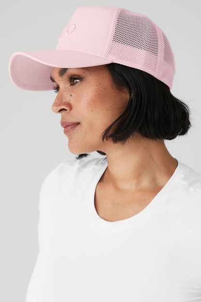 District Trucker Hat - Powder Pink