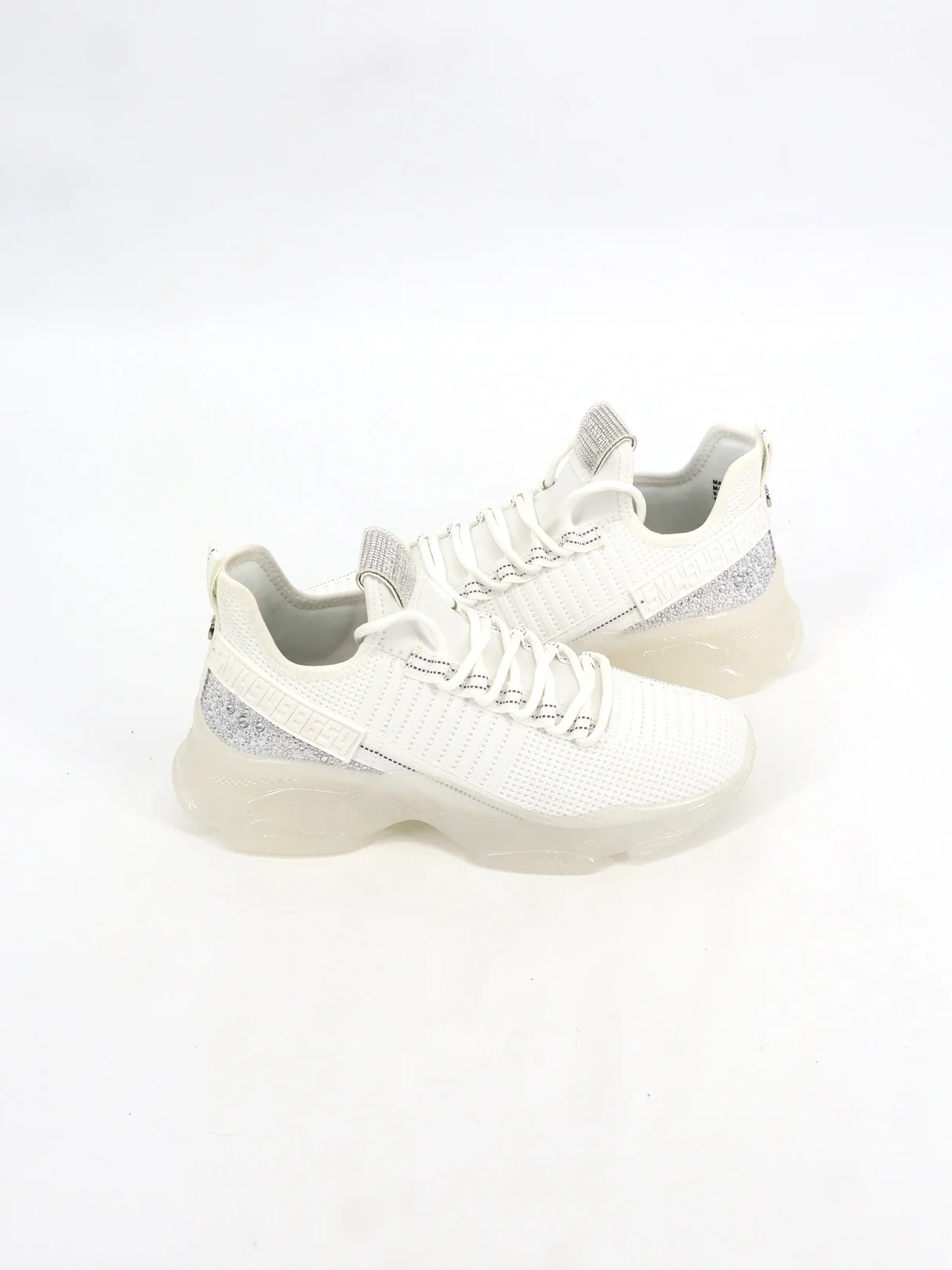 Women's Embellished Sneakers - White