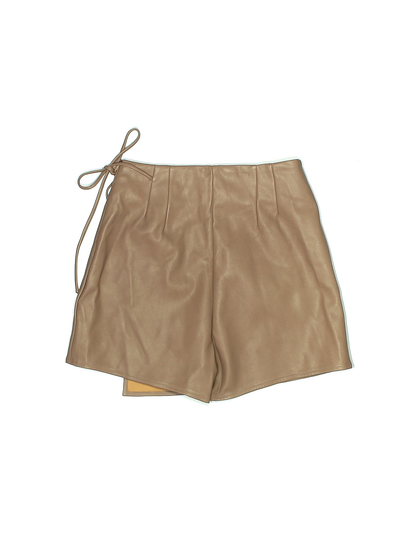 Faux Leather Skirt - Taupe