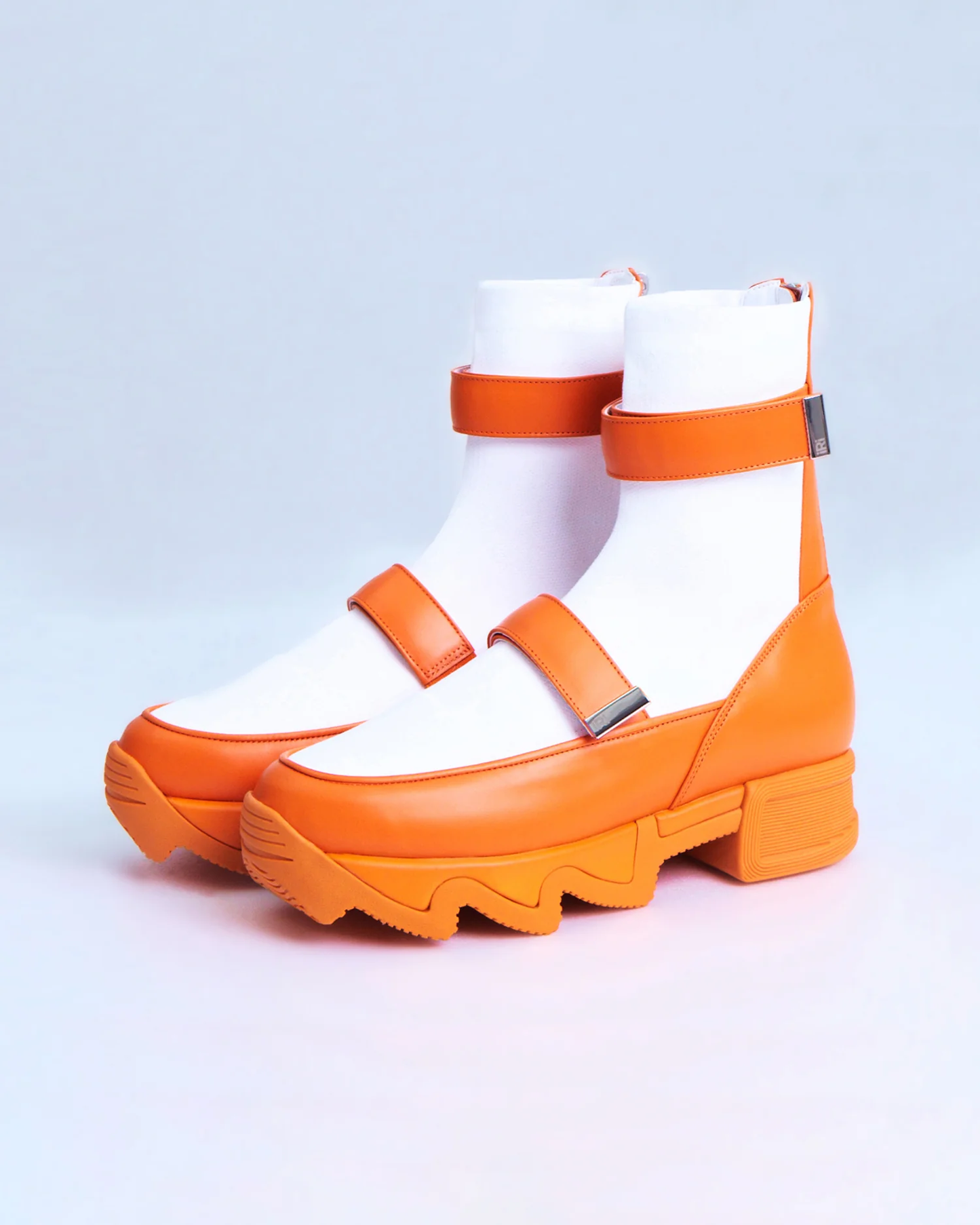 VES Orange High Top Sneaker - Orange