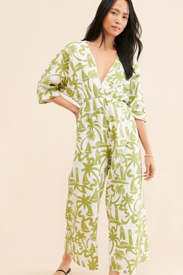 Hunter Wide-Leg Jumpsuit - Light Green