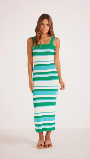 Kosa Knit Midi Dress Green